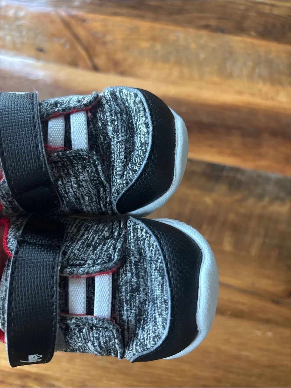See Kai Run Grey and Red Athletic Sneakers - Comfortable Slip-On Shoes